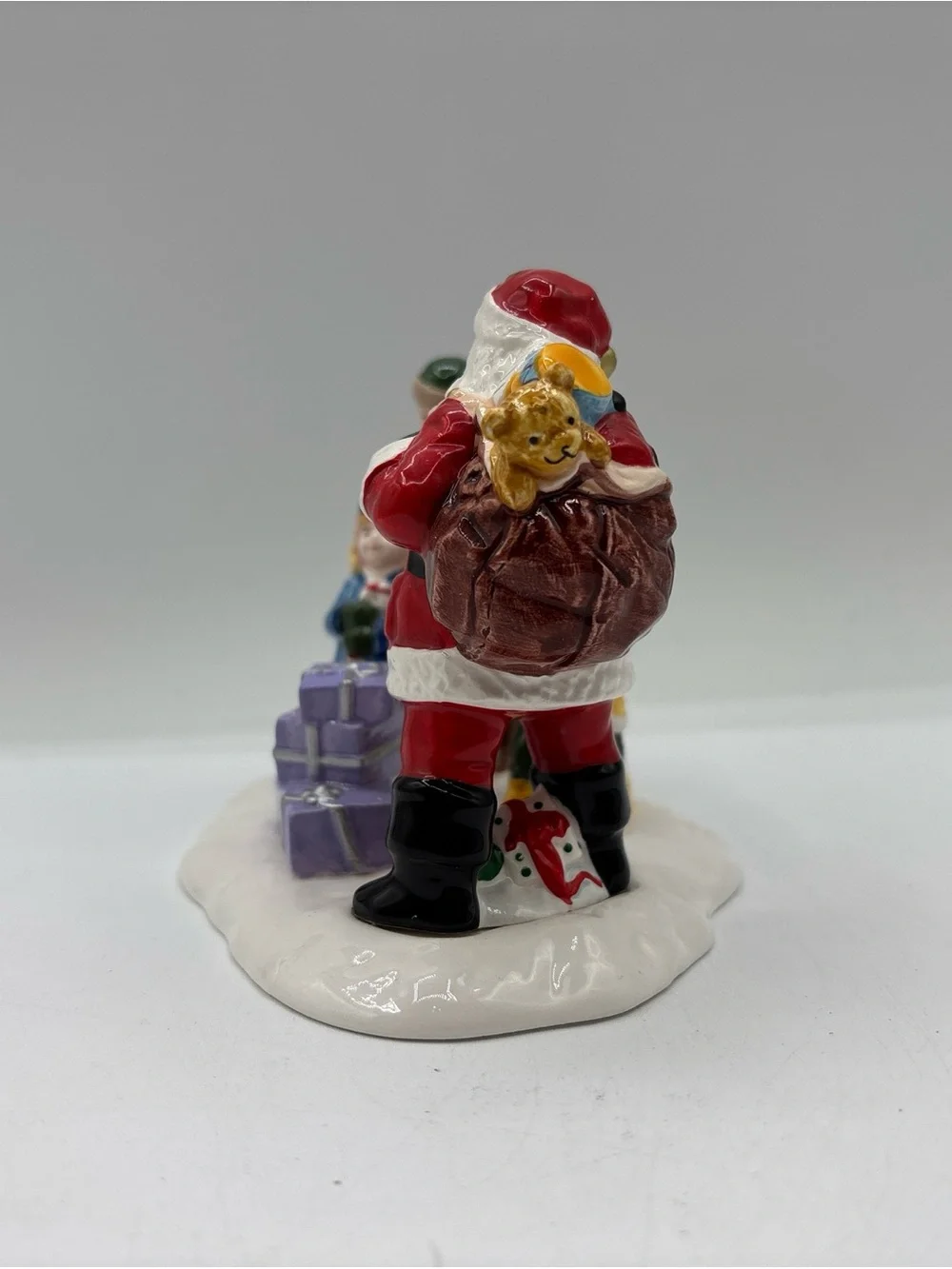 Department 56 1995 Vintage Original Snow Village A Visit With Santa 7544 Retired